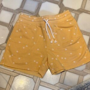 Old Navy Mustard Floral Athletic Shorts